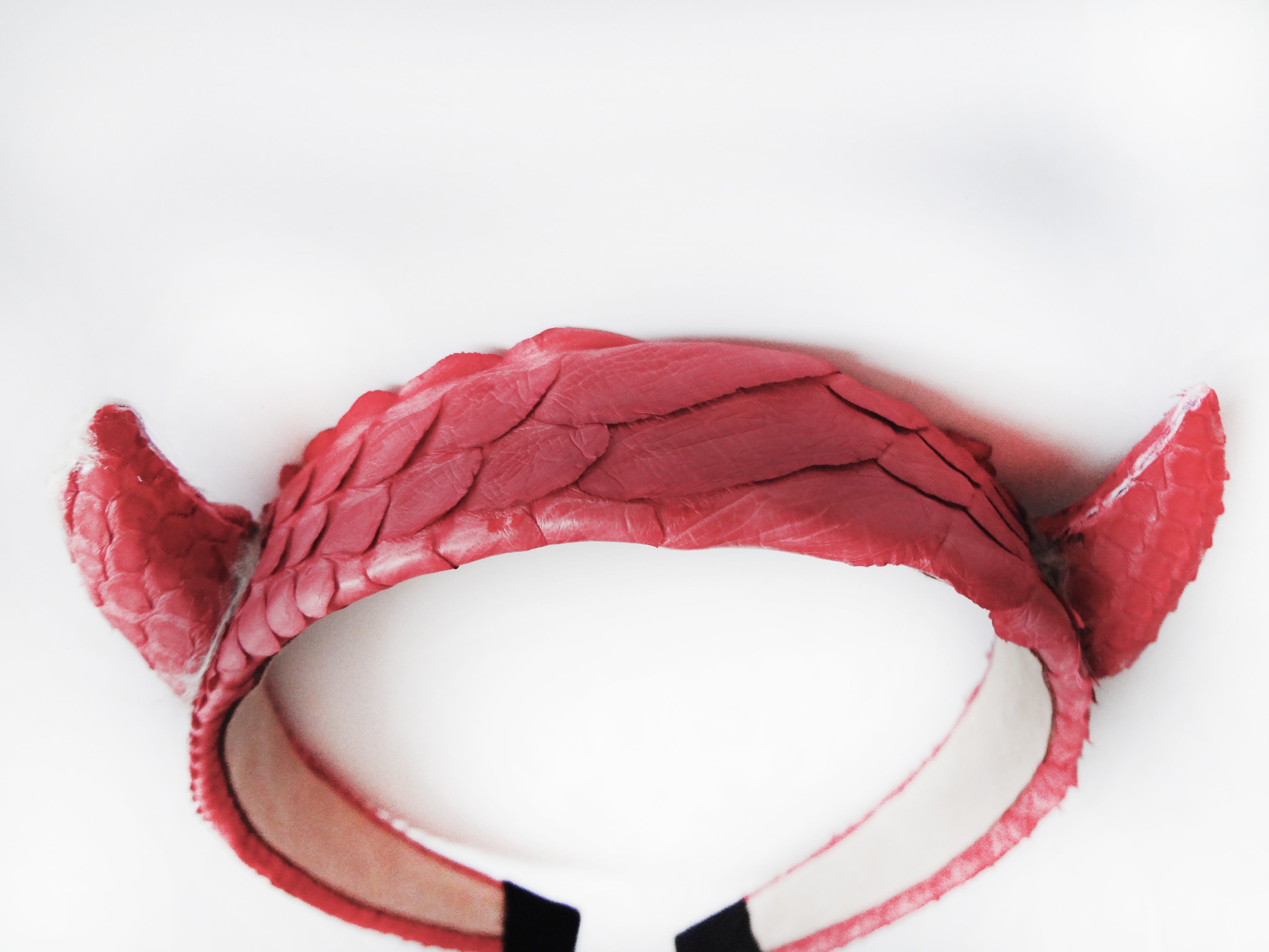 GENUINE PYTHON LEATHER HEADBAND pink