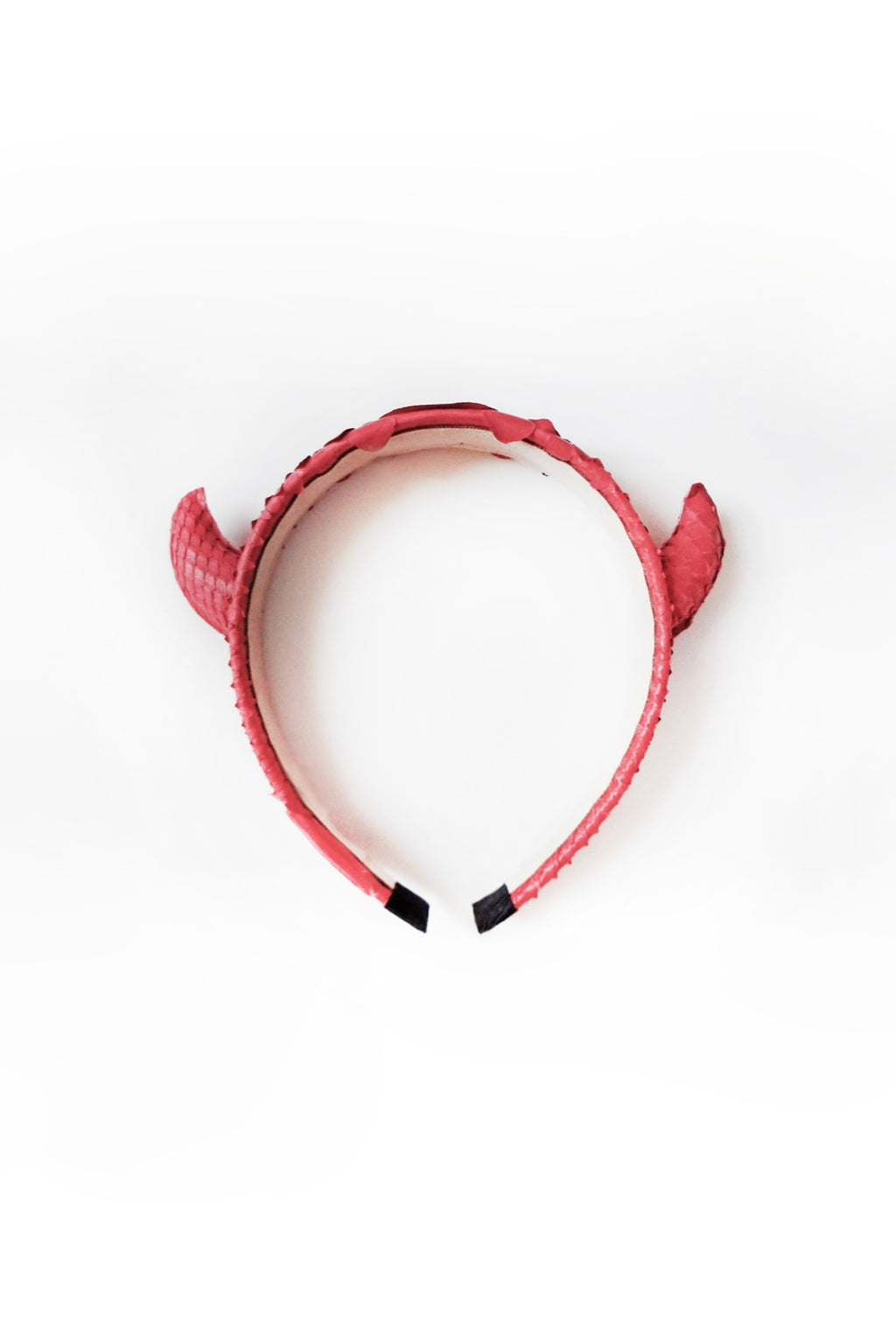 GENUINE PYTHON LEATHER HEADBAND pink